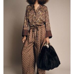 Zara Paisley Print Pants